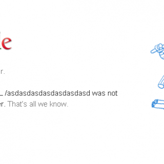 Google Error 404 Not Found
